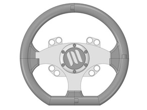 volante para pc sistema diy de carro deriva à a corrida simulador sim racing roda 3d print model - Mito3D