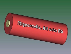 mignonzelle aa oder r6 freecad-clone morto 3d print model - Mito3D