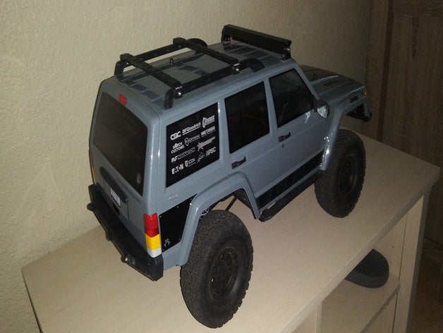 axial roof rack 1 10 r c vehicles axialracing scx10 jeep cherokee 3D print model - Mito3D