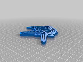 meu personalizados unicórnio de origami animais personalizado 3d print model - Mito3D