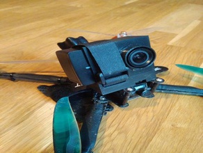 drone action cam mount - tyro129 r c i veicoli actioncam yi fotocamera 3d print model - Mito3D