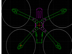 fr8 - bras de couper des fichiers r c véhicules fr7 cadre quadcopter frame 3d print model - Mito3D