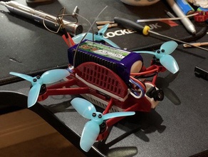 yamp'd 110mm yet another mostly printed drone r c vehicles brushless quadcopter 3d print model - Mito3D