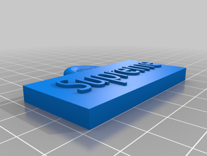 supreme tag 3d-drucken 3d print model - Mito3D