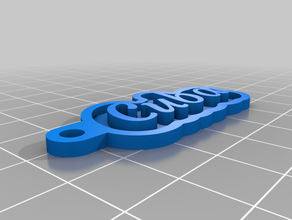 cuba chaîne de porte-clés personnalisé 3d print model - Mito3D