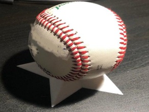 stella del baseball display stand titolare sport & fitness all'aperto 3d print model - Mito3D
