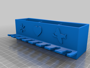 wall mountable bathroom organizer - remix toothbrush holder mount 3d print model - Mito3D