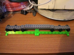 kazi dora tir courbe jouets de construction lego compatible train voie chemin fer 3d print model - Mito3D