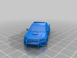 toyota hilux 2019 police toys & games diecast car hotwheels policia slot-car slotcar 132 3d print model - Mito3D
