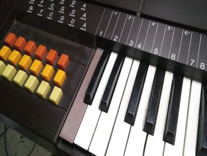 orgue antonelli 2550 touche de la musique bricoloup mole antonelliana le piano les touches d'un torgue 3d print model - Mito3D