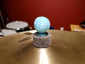 globe cymbal nut music drums 3d print model - Mito3D