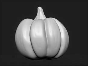 pumpkin version 2 food & drink halloween 3d print model - Mito3D