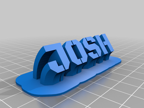josh office customized 3d print model - Mito3D