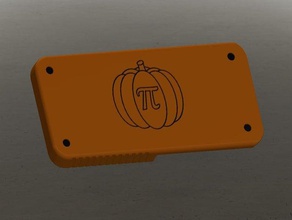 pumpkin pi slide cover ti-84 plus ce & ti-83 premium calculators math calculator case halloween decoration art raspberry 3d print model - Mito3D