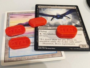 magic gathering stacking +1 counter toy & game accessories mtg mtgcounters tokens 3d print model - Mito3D