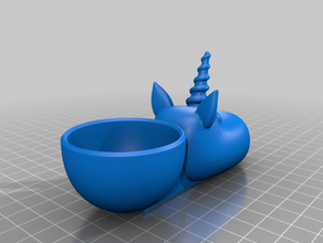 unicornio de huevo taza 3d print model - Mito3D