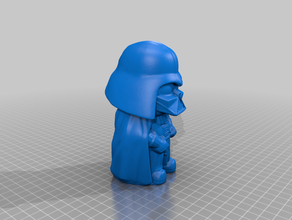 mini vader character sculptures 3d print model - Mito3D