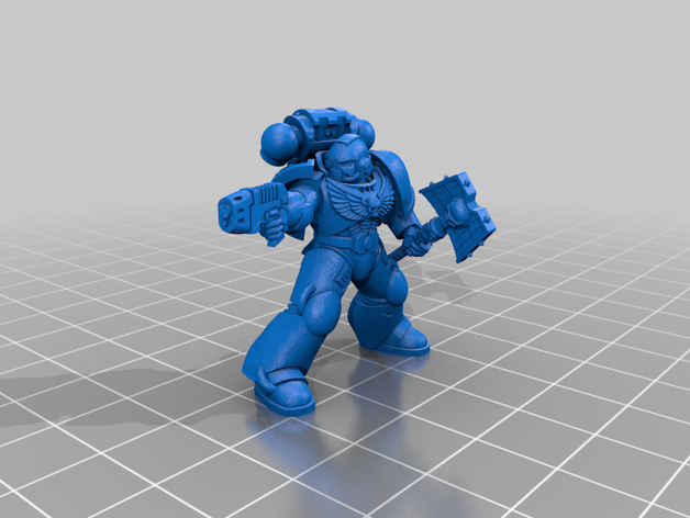 mk7 leader religioso persone space marine warhammer40k warhammer 40k 3D print model - Mito3D