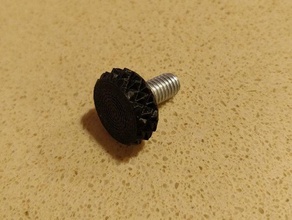 customizable knurled thumbscrew cap machine screws parts 3d print model - Mito3D