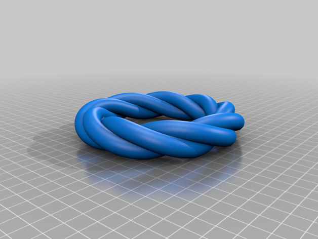 twisted garland decor 3D print model - Mito3D