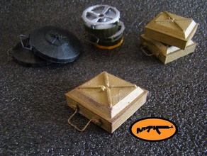 tm - 35 soviet anti tank mine games 3d print model - Mito3D