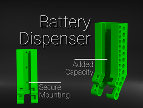 battery dispenser electronics 3d print model - Mito3D