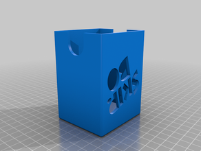 skip-bo snap case separati parti foro del coperchio giochi scatola di carta scheda caso giocare 3d print model - Mito3D
