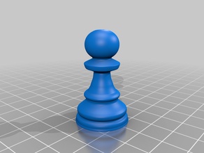 ajedrez peón el echec jeux jeu los peones 3d print model - Mito3D