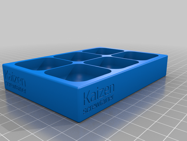 my customized magnetic screw tray box optional lid tool holders & boxes 3D print model - Mito3D