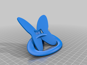 butterfly stand telefono cellulare 3d print model - Mito3D