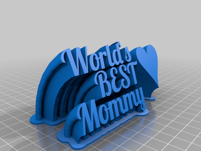 world's best mommy desk thing office customized 3d print model - Mito3D