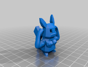 pikachu músculos criaturas el culturismo músculo pokemon swole 3d print model - Mito3D