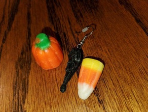 ghost head earrings gost halloween 3d print model - Mito3D