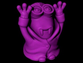 minion dracula easy print no support models despicable me figure halloween model sculpture supportless 3d print model - Mito3D