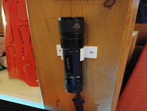 fenix e21 wall mount organization flashlight holder 3d print model - Mito3D