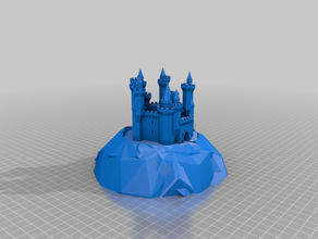 mi impresionante generado castillo las estructuras de edificios personalizado 3d print model - Mito3D