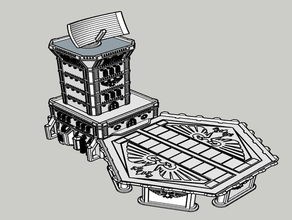 adeptus titanicus - almofada de aterragem -se intacta jogos 40k epic40k horus heresy wargame terreno warhammer 40000 3d print model - Mito3D