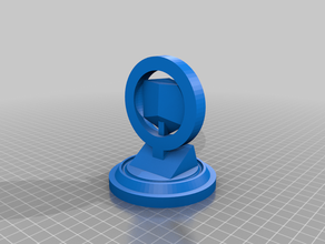 mi personalizados angular trofeo monedas & insignias personalizado 3d print model - Mito3D