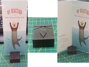 card holder anniversary 3d print model - Mito3D