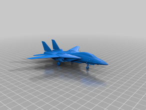 uçak f-14 tomcat 3d baskı 3d print model - Mito3D