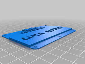 personnalisé bonjour étiquette de nom bureau 3d print model - Mito3D