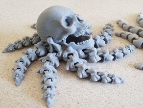 octoskullb sculptures 3d print model - Mito3D