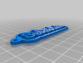 sebastian keychains customized 3d print model - Mito3D