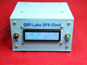 qrp-labs gps clock case supplied small lcd hobby amateur radio ham 3d print model - Mito3D