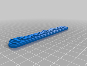 flor Schlüsselanhänger kundengebundene 3d print model - Mito3D