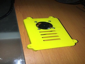 safe secure raspberry pi b+ case 30mm fan diy 3 b 3d print model - Mito3D