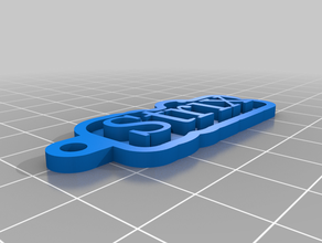strix llavero llaveros personalizado 3d print model - Mito3D