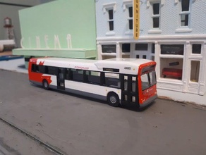 ho scale - invero 40' city bus flyer hoscale model trains new transit 3d print model - Mito3D