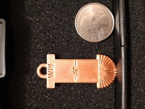 wpi - wraps per inch gauge Faser-tool Manometer handspinning in der Weberei wrap pro Zoll Packungen 3d print model - Mito3D