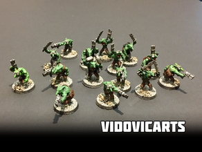 gobbos creatures 28mm 40k dnd miniature gobbo goblin goblins miniatures miniwargaming tabletop vidovic vidovicarts arts war wargaming warhammer 3d print model - Mito3D